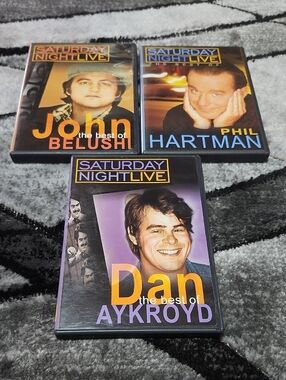 SNL THE BEST OF JOHN BELUSHI PHIL HARTMAN & DAN AYKROYD SET-OF-3 DVD'S